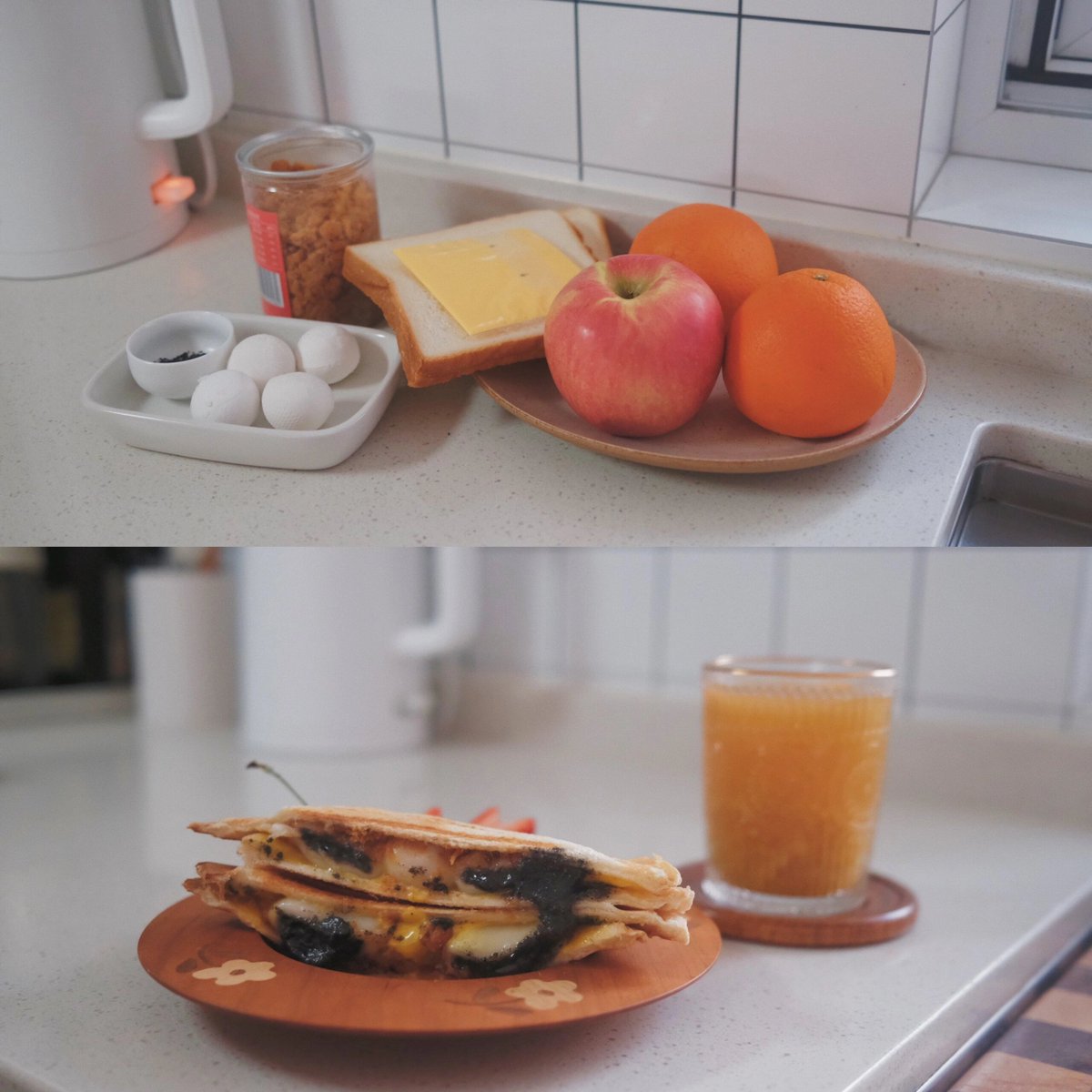 _gkoros's tweet photo. Just made homemade toast with melted cheese and a cup of warm milk, the perfect lazy Sunday morning vibe at home. https://t.co/bHY8ZcJdYm