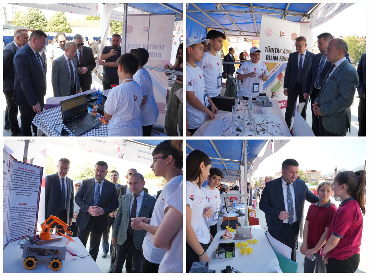 ispartamem's tweet photo. 📌 🔬🚀 4006-C Bilim Fuarları Festivali Gerçekleştirildi

🔬 4006-C Bilim Fuarları Festivali; Vali Yardımcısı Sayın Cemil KILINÇ, İl Millî Eğitim Müdürümüz Recai OCAK, protokol üyeleri, idarecilerimiz, öğretmenlerimiz ve öğrencilerimizin katılımıyla gerçekleştirildi.

🚀 Festival kapsamında öğrencilerimiz tarafından hazırlanan bilimsel çalışmalar, araştırma projeleri ve uygulamalı etkinlikler ziyaretçilerin beğenisine sunuldu.

🎶 Programda öğrencilerimizin hazırladığı halk oyunları sunumu da yer aldı. Kültürel değerlerimizi yansıtan sunum, programa anlam kattı.

📚 Öğrencilerimizin merak, araştırma, gözlem ve problem çözme becerilerini yansıtan projeler; bilimsel düşünme kültürünün okul ortamlarında güçlenmesine katkı sundu.

🧪 Öğretmenlerimizin rehberliğinde hazırlanan çalışmalar, öğrencilerimizin farklı alanlardaki ilgilerini ve üretken bakış açılarını yansıttı.

👏 Bilimsel çalışmalara emek veren idareci, öğretmen ve öğrencilerimizi tebrik ediyor; festivale katkı sunan tüm okullarımıza teşekkür ediyoruz.
@tcmeb 
@Yusuf__Tekin 
@ISPARTAVALILIK 
@Abdullah_Erin47 
@recai_ocak