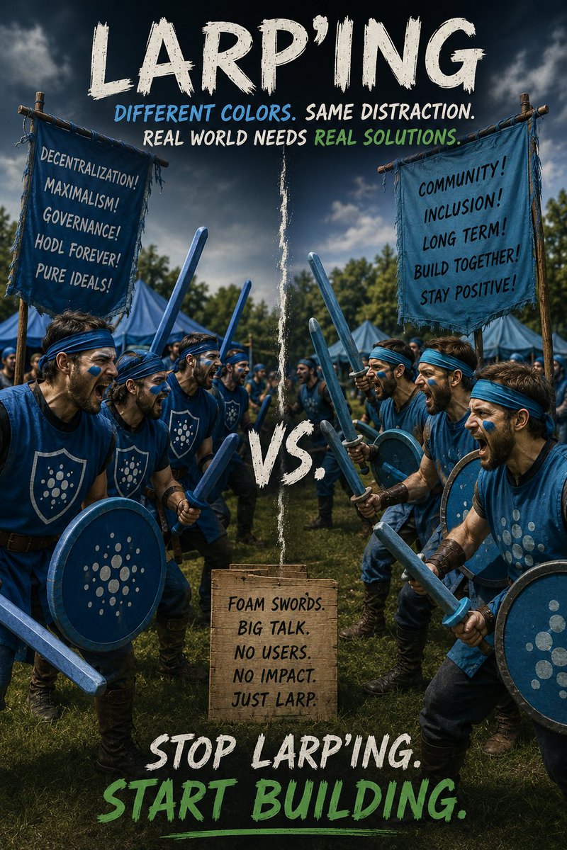 WCCryptoCowboy's tweet photo. Charles is right.

It's time for ADA to grow up.

For years, Cardano has focused on decentralization, governance, and doing things the right way.

Those things matter.

But eventually every project has to answer the same question:

Where are the users?

Where are the products?

One thing I respect about Solana is they were willing to experiment. Phones, payments, apps. Some ideas worked some didn't.

But they shipped.

ADA has the technology.

Now it needs adoption.

The next chapter isn't proving Cardano is decentralized.

It's proving Cardano can attract users, builders, businesses, and capital.

The future belongs to projects that solve problems.

#ADA #Cardano #Crypto #Crypto2026 #Cryptomarkets