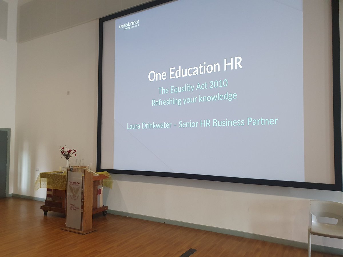 AzTigerHR's tweet photo. Excited to be delivering equality training @TheBarlowRC this afternoon! Have you protected your school by making sure your staff are trained? #equality #training https://t.co/syCQChlADR