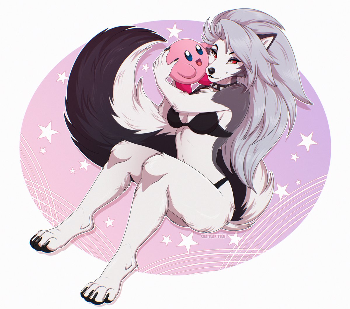 ChaiTeaKitten's tweet photo. Kirby sure can sweeten up a hellhound ✨💕 https://t.co/AaeVFWc1yT