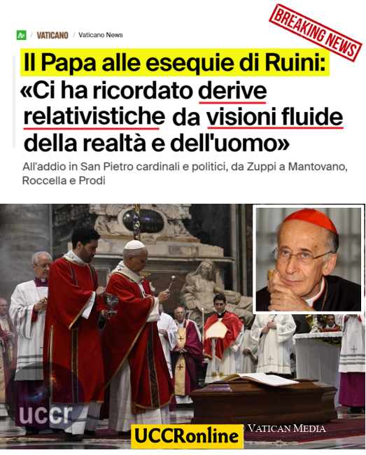 UCCR's tweet photo. #BreakingNews
Poche ore fa il funerale del card. #Ruini celebrato da Leone XIV.

@FrancescoGrana @MarcoDamilan 

🔴ECCO COSA NON VIENE PERDONATO A RUINI👇
https://t.co/bDTQQSgbJB https://t.co/c5BCiBU3qa