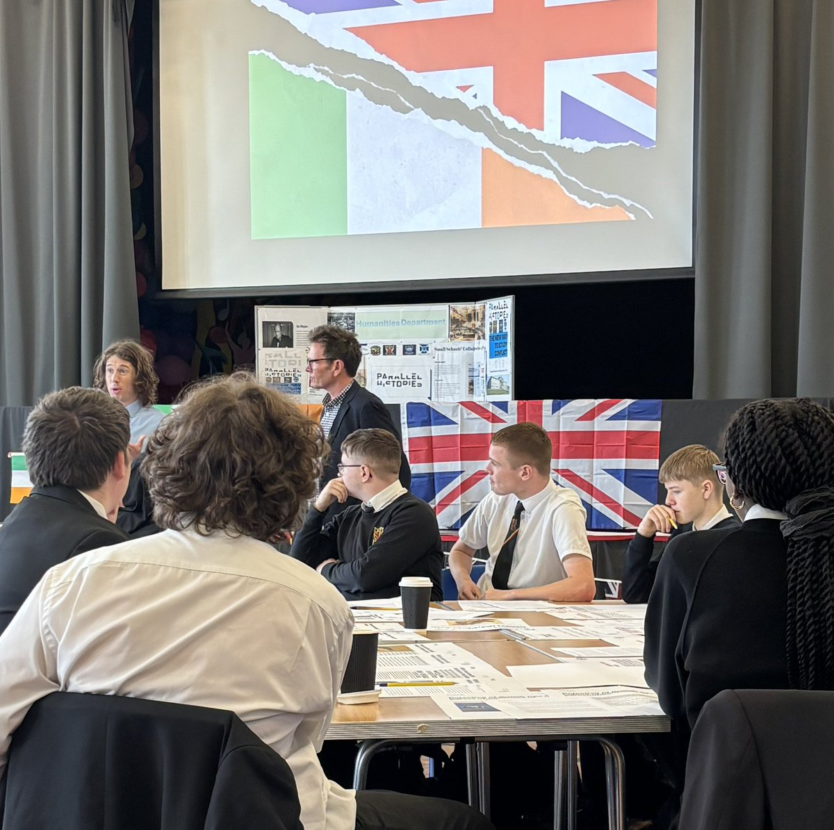 Shottstory's tweet photo. A highly successful collaborative event where senior pupils engaged thoughtfully with contested history, demonstrating maturity, respect, and strong analytical skills while benefiting from working alongside other schools. @CalderheadHS @braidhurst @brannock_high @KilsythAcademy https://t.co/lihYYW5mCp