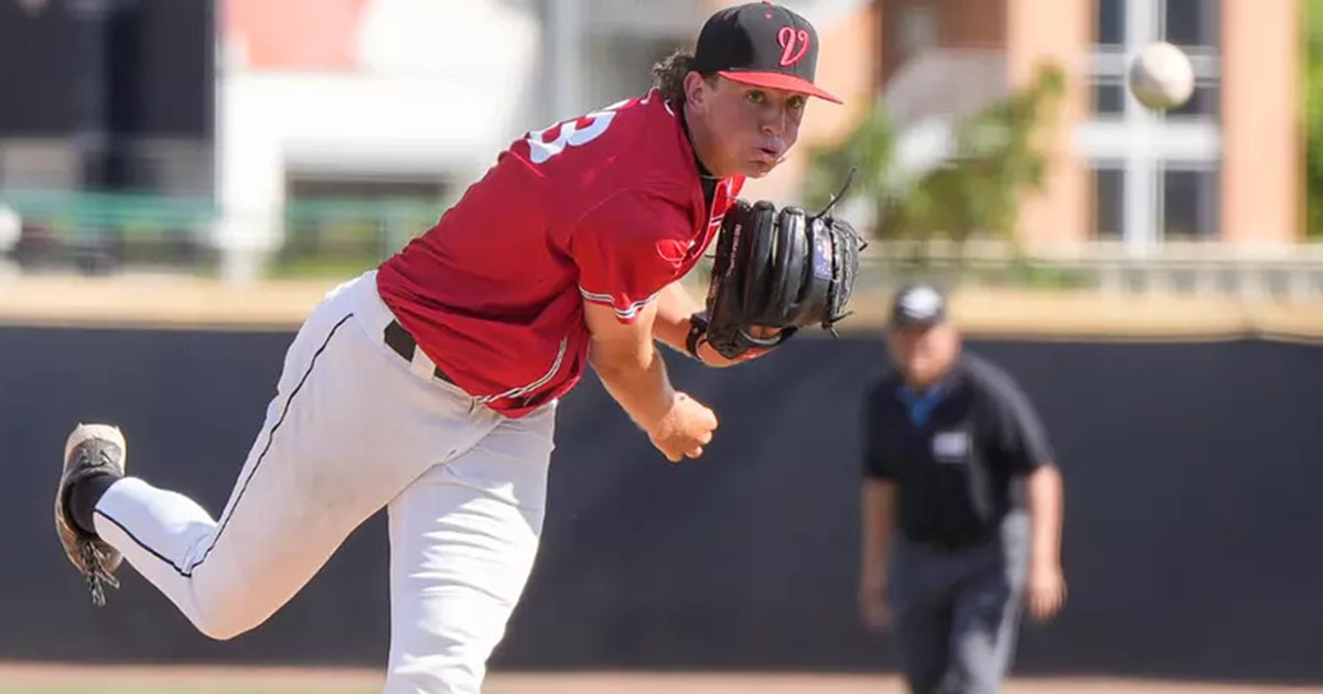 InsideCarolina's tweet photo. BREAKING: Two days before playing for a national title, North Carolina has landed a commitment from a key transfer.

Cal State Northridge pitcher James Voorhies is now a Tar Heel.

Read: https://t.co/myVMB77v5g https://t.co/3Wzgdds6B8