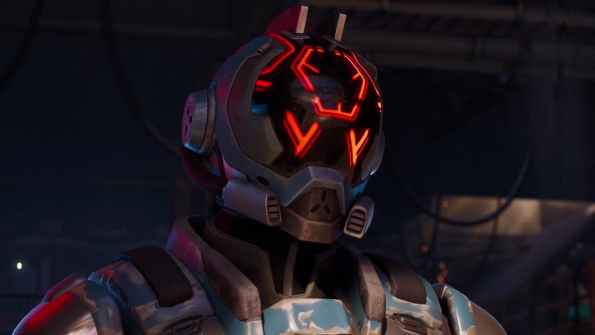 DavidTheRune's tweet photo. Geno's visor switching from “Anomaly” to “Mischief” shortly before he took his helmet off would've been insane, kinda eerie too lol https://t.co/BjADcJhx0a