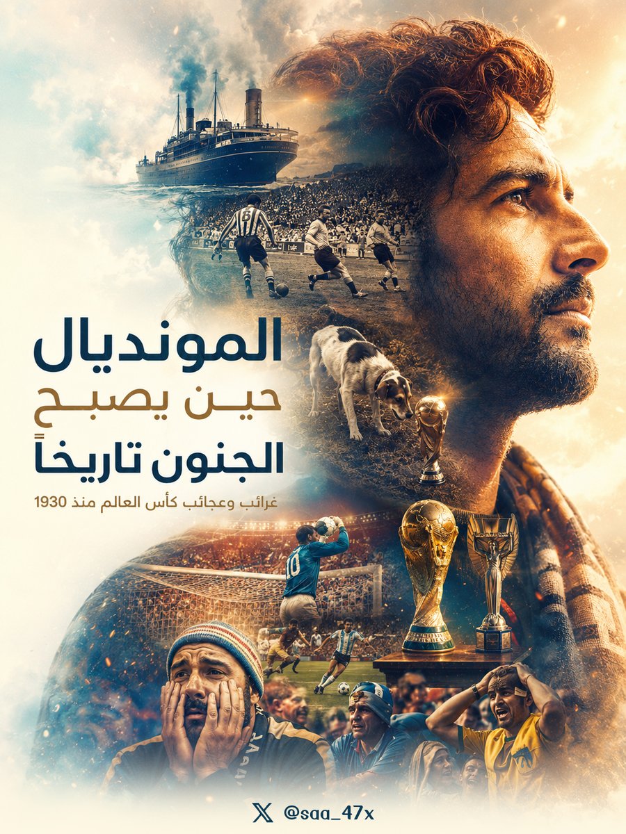 saa_47x's tweet photo. كأس العالم ليس مجرد أهداف وبطولات.
أحيانًا يتحول إلى فوضى، سرقات، خداع، تدخل سياسي، ولقطات عبثية لا تشبه كرة القدم أبدًا.
هذه أغرب 10 أحداث في تاريخ المونديال… من 1930 إلى 2022. https://t.co/yaQVyCzPWS