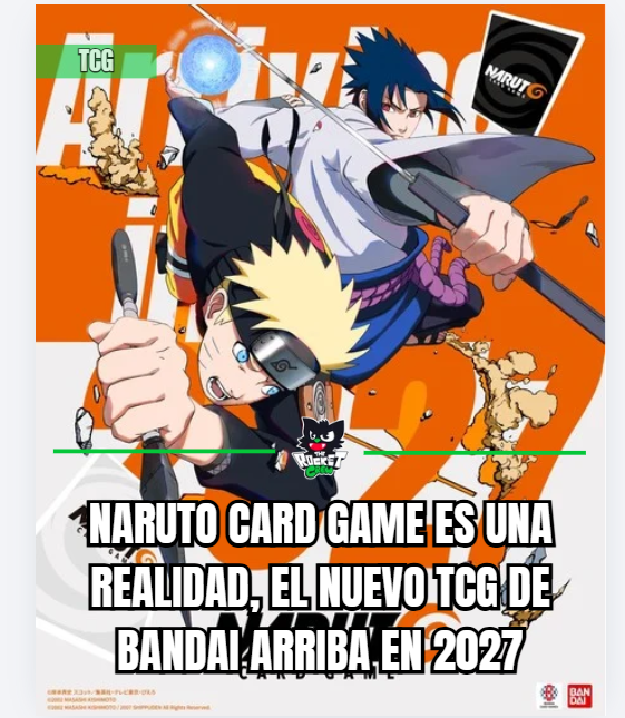 therocket_crew's tweet photo. Naruto card game ya es una realidad, Bandai Namco acaba de confirmar su nuevo TCG ambientado en el mundo de Naruto y Naruto Shippuden, el juego arriba en algún punto de 2027

¿Jugaras o coleccionaras las nuevas cartas?

#GamingDaily #TCG #NarutoShippūden https://t.co/PBANRC0GuJ