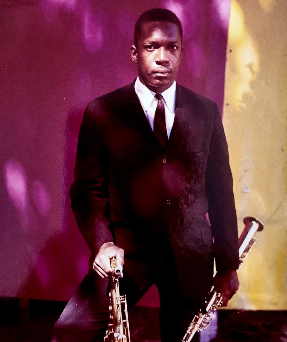 LuizSantosMusic's tweet photo. John Coltrane backstage at the Monterey Jazz Festival September 24, 1960 
#jazz #art https://t.co/br2HcPsVJU