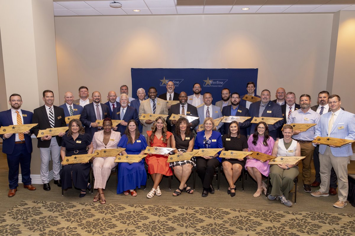 utmartin's tweet photo. Congratulations to the @WestStar20 Class of 2026! 

The WestStar Leadership Program was founded at UT Martin and is a premier regional leadership program that  offers leadership-development opportunities to professionals throughout West Tennessee. https://t.co/ki0hk66p2A