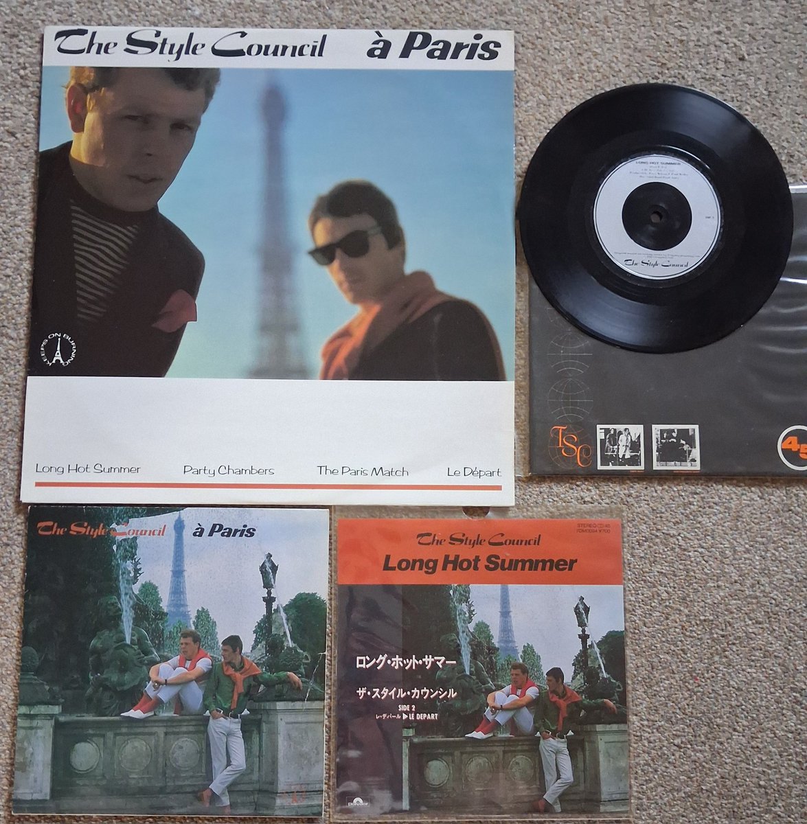 Russcox1808's tweet photo. @jillwebb2005 Still have my original 7&amp;12" EPs, and a Japanese import plus what I think is a later release with Your The Best Thing  on the other side. https://t.co/OrQCngOo4U