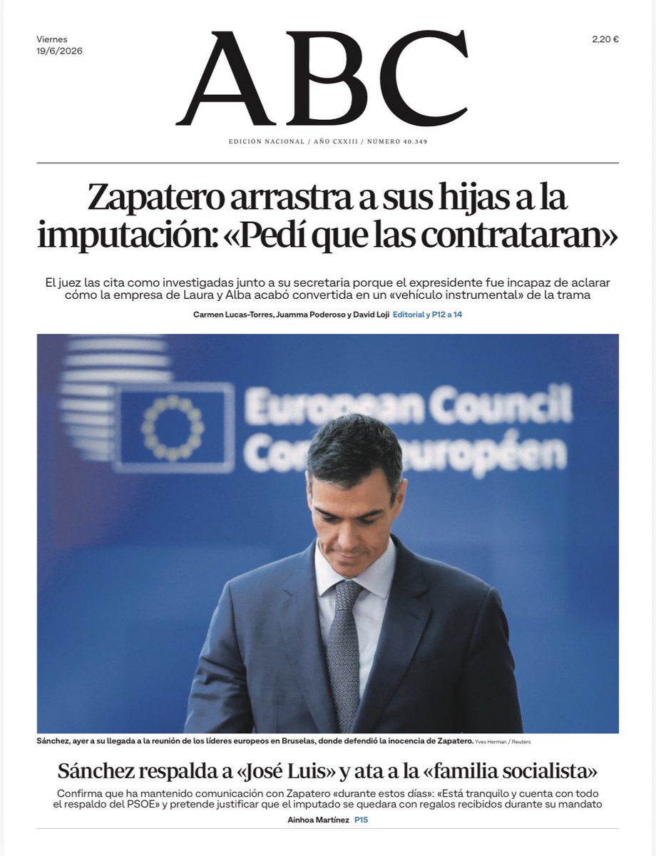 ChicoteLerena's tweet photo. Las portadas https://t.co/5vfsPnN2eA