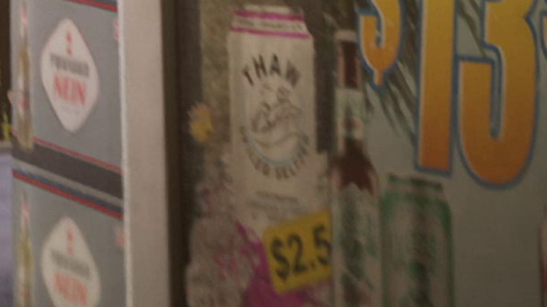 GTAWikiOfficial's tweet photo. Thaw is a canned alcoholic beverage brand featured in the GTA 6 cover art, shown in the hand of a female character.

It is a new brand in the series based on White Claw Hard Seltzer, and was previously revealed on the door of Uncle Jack's Liquor in Trailer 1. https://t.co/G05RfHU8hn