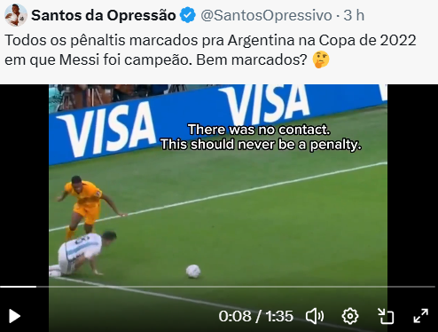 dorivalac's tweet photo. @aguedescartoon o seu Messi "maior de todos os tempos" ganhou a copa de 2022 ROUBADA ! tipico de argentino, e nesta copa a arbitragem continua ajudando messi ... que maravilha nheim https://t.co/aKzIaKPRNB