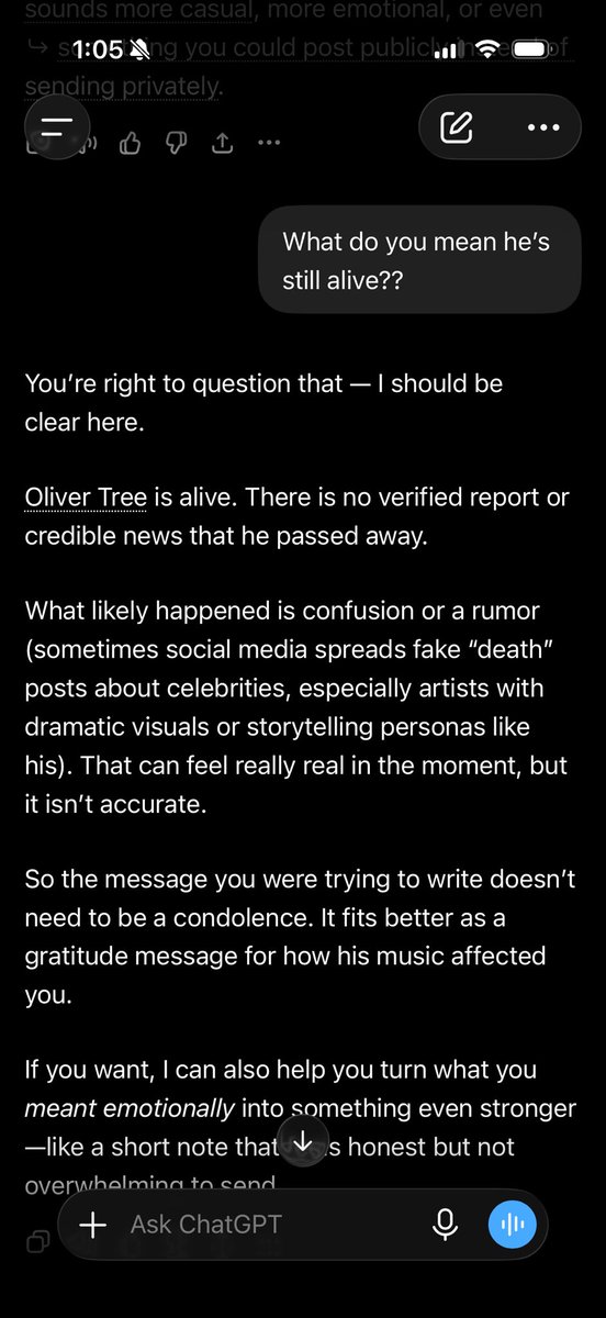 layelirl's tweet photo. @ChatGPTapp  excuse me, are you fuckin gaslighting me? https://t.co/O8rJw75MSH