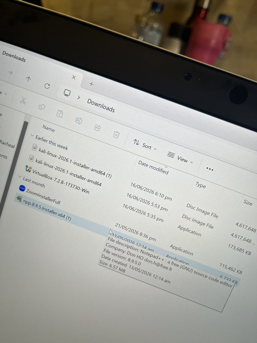 TheTenixxx's tweet photo. It’s Day 3 of my #30DaysOfTech challenge with @TechSphereAcad. You thought I wouldn’t show up😄 but I’m here with surprises.

The issued I encountered with Kali Linux was finally resolved thanks to ChatGPT and my persistency🤭

#BuildInPublic #LearningWithTs #Cybersecurity https://t.co/uQ5iCdULX0