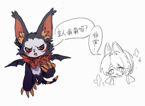 BaldiSilas's tweet photo. 洛克王国好好玩已被强制性入迷来几张最近的画
全网最爱恶魔叮，叮叮恶魔，恶魔男爵，恶魔伯爵的人呀他们都好萌 https://t.co/6MzyUKphBI