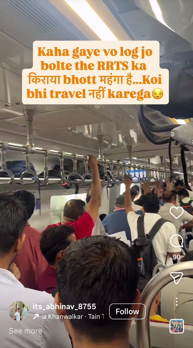 Rayraybom76's tweet photo. That is why never listen to internet whiners.

You people were saying the  same shit about RRTS.

Metros in their earlier phases will be empty and let them be until the full line gets built https://t.co/ERCatHOEex