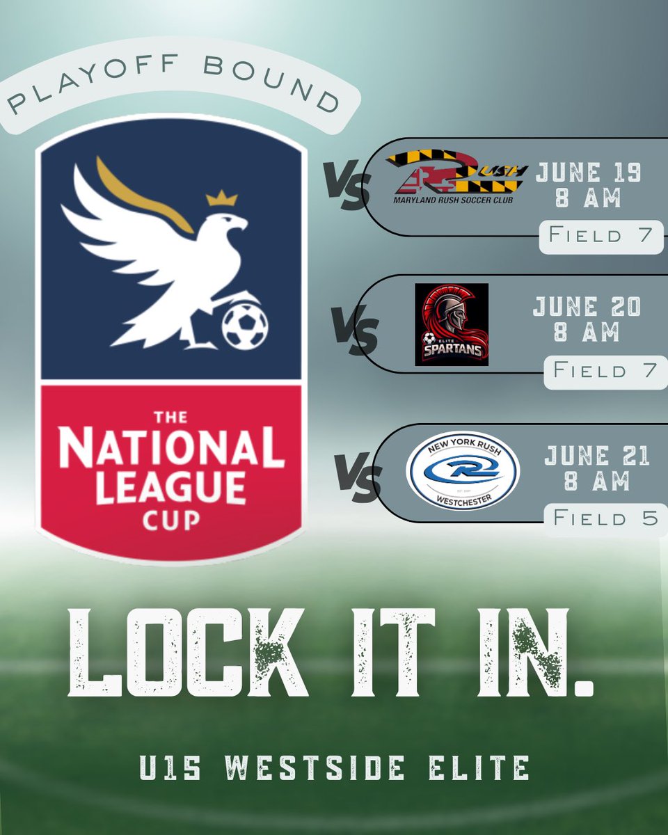 WestsideFC2002's tweet photo. Good luck to the Westside United 2011 Girls Elite as they travel to Virginia for the National League CUP!
#WestsideIsTheBestSide #WeAreWestside #WeAreUnited #Westside4Life #WestsideUnited https://t.co/NwxnJmjuzb