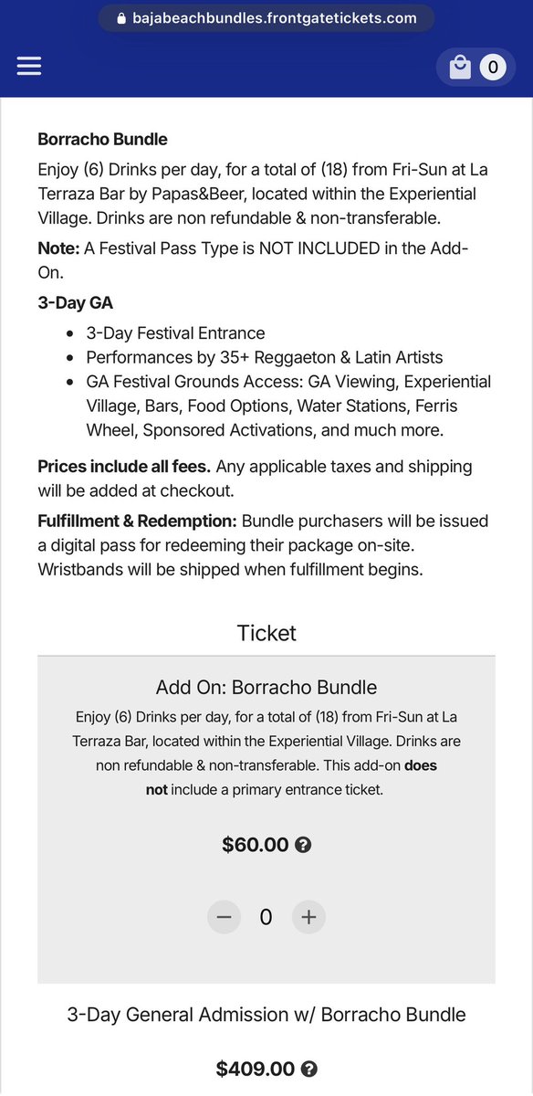 Baja_FanUpdates's tweet photo. New bundles available if you already bought your pass you can get the add on option #bajabeachfest #mexico #festival #johnsummit #keniaos #deorro #3BALLMTY @BajaBeachFest https://t.co/xyu8FbMrhO