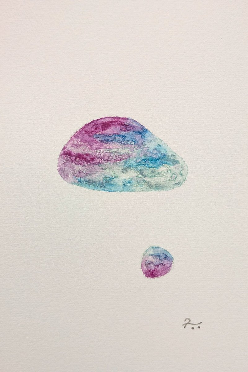 水彩色鉛筆 #抽象画