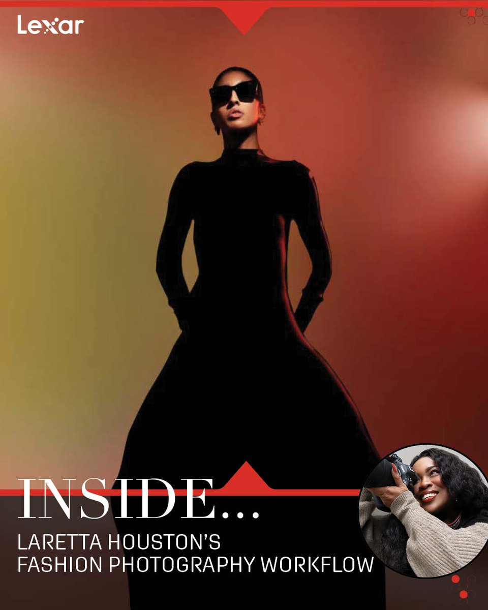lexarmemory's tweet photo. In our latest feature, Lexar Elite Laretta Houston shares the systems, processes, and best practices she relies on to streamline fashion photography projects and protect every image from capture to client delivery.

Read the full workflow breakdown here:
https://t.co/fM65KkA0qf https://t.co/6V1p7DYxUD