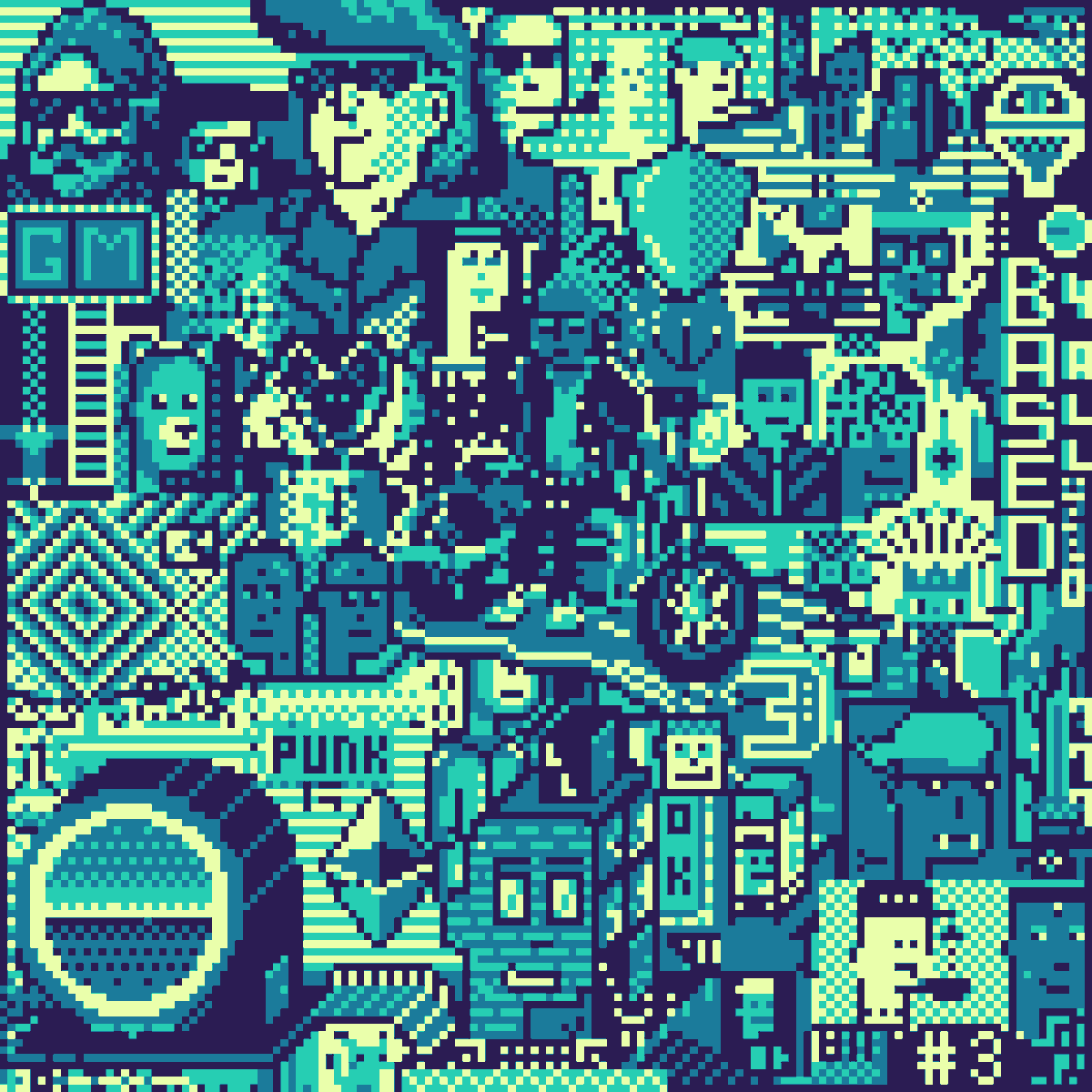 uwucreamy's tweet photo. Wanted to add a little lore about how the “CryptoSkunks” theme came to be for Day #1003! @basepaint_xyz 🦨💙

I set the palettes of Days #1001-1005 to match exactly Days #1-5, as a way to illustrate the growth of our community over 1k days. 

Then @0xNader had a clever idea for the theme titles, "I really like Creamy's idea of doing the first few days palettes after day 1k. So I added funny themes that are the opposite of what the themes originally were." 

And the rest is history! 

It's really cool to now see this community created art remixed into a 10k collection!!! Go mint some skunks to support OG Basepaint supporters: @taliskye_ @cryptologist99 @JestemZero