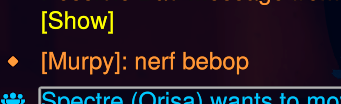 Sage_VALE_'s tweet photo. random said nerf bebop while playing overwatch https://t.co/FEFpmXoDZT