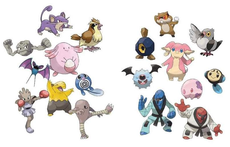ElenaManetta's tweet photo. @Blitz___99 The point is not that every Pal copies every Pokemon design 1:1 as blatantly as Verdash or Boltmane, but that they invoke the feeling of a Pokedex by having counterparts or equivalents. The idea that, "It reminds me of....".That was the whole philosophy behind Black/White. https://t.co/6k2BJruQpg