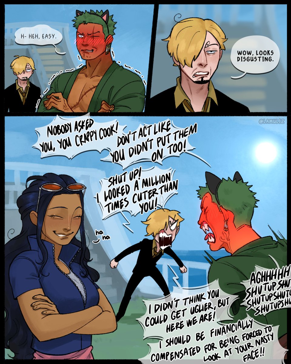 lamuliz's tweet photo. cat ears on zoro #ONEPIECE〜 https://t.co/tDillecDRD