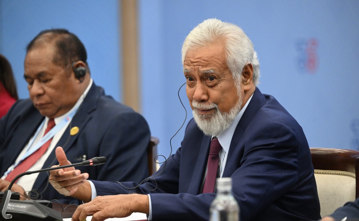 mfa_russia's tweet photo. 🇷🇺🇹🇱 On June 18, President Putin &amp; PM of Timor-Leste Kay Rala Xanana Gusmao held a meeting in Kazan.

💬 Timor-Leste is a promising partner for Russia in the Asia-Pacific region.

In 2027, we will mark the 25th anniversary of our diplomatic relations.

https://t.co/inDmfVXpMn https://t.co/7I5SmbPMWn