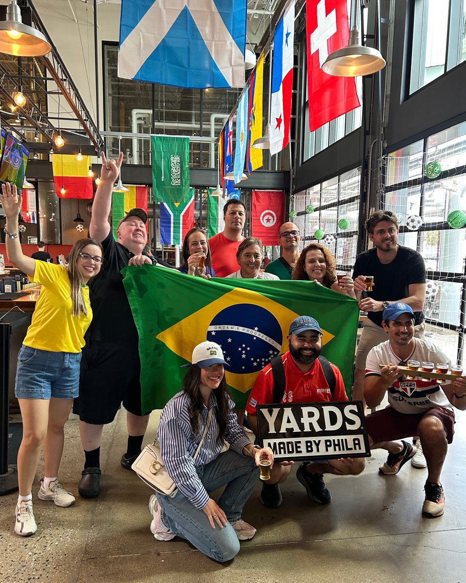 yardsbrew's tweet photo. Brazil fans have been scoping out the brewery all day getting ready for the match Friday night.
USA vs. Australia 3pm
Brazil vs. Haiti 8:30pm https://t.co/jrDTDRHayp
