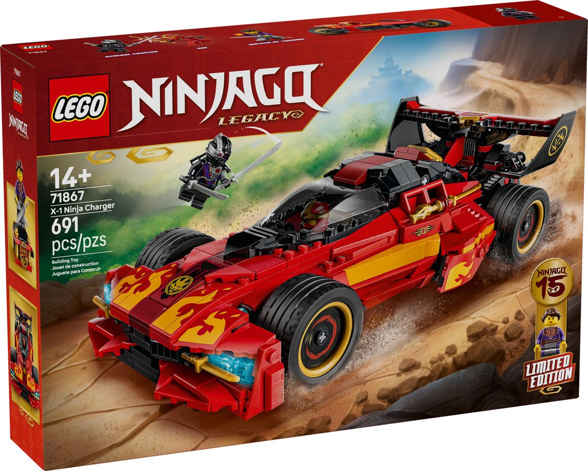 2026 Set of the Day LEGO Ninjago X-1 Ninja Charger Pros: -Cool Kai