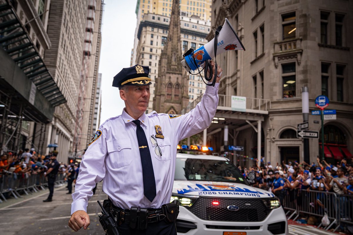 NYPDPC's tweet photo. Sending a MASSIVE thank you to the members of the New York City Police Department who outdid themselves today. 

What an honor it is to work alongside them. https://t.co/LYqOzN8BzL
