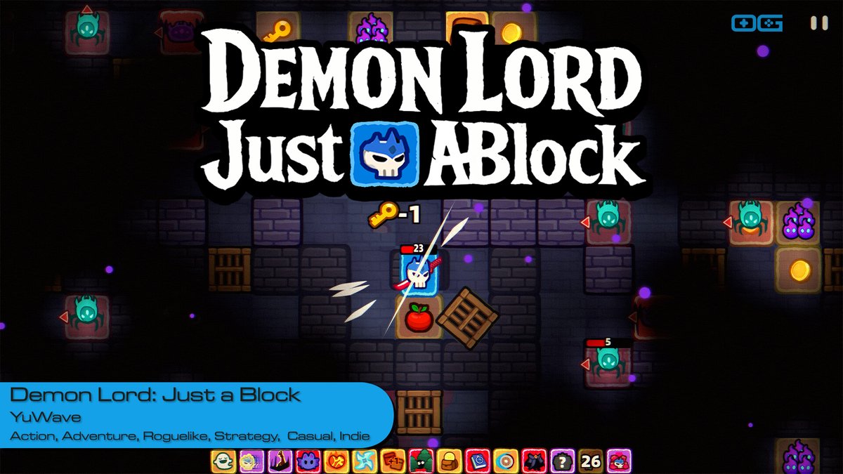 OverageGmngCom's tweet photo. OG plays Demon Lord: Just a Block!
https://t.co/XOqB55aQCr
Like & Sub!
@YuWaveStudio
@JFGamesPR
#DemonLordJustABlock #IndieGame #Roguelite #TurnBased #ActionRoguelike #YuWave #SoloDev #VoxelArt #IndieDev #TacticalRPG #Roguelike #HopliteLike #PuzzleRoguelite https://t.co/cIUYio2xMu