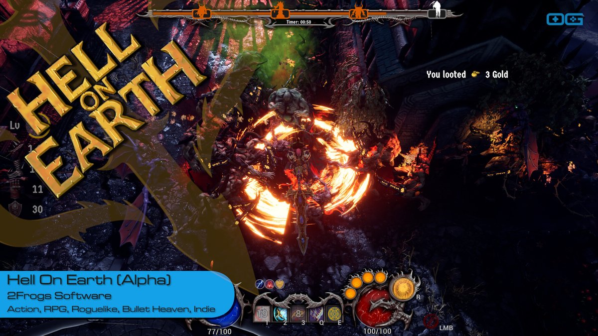OverageGmngCom's tweet photo. OG plays Hell On Earth (Alpha)!
https://t.co/XTaXUsK05f

Like &amp; Sub!

@2FrogsSoftware

#HellOnEarth #IndieGame #ActionRoguelite #CoOpGame #Roguelite #DarkFantasy #2FrogsSoftware #IndieDev #HackAndSlash #BulletHell #BuildCrafter #DiabloLike #GothicGame #OnlineCoOp #SurvivorsLike https://t.co/oe4qqGvV4M