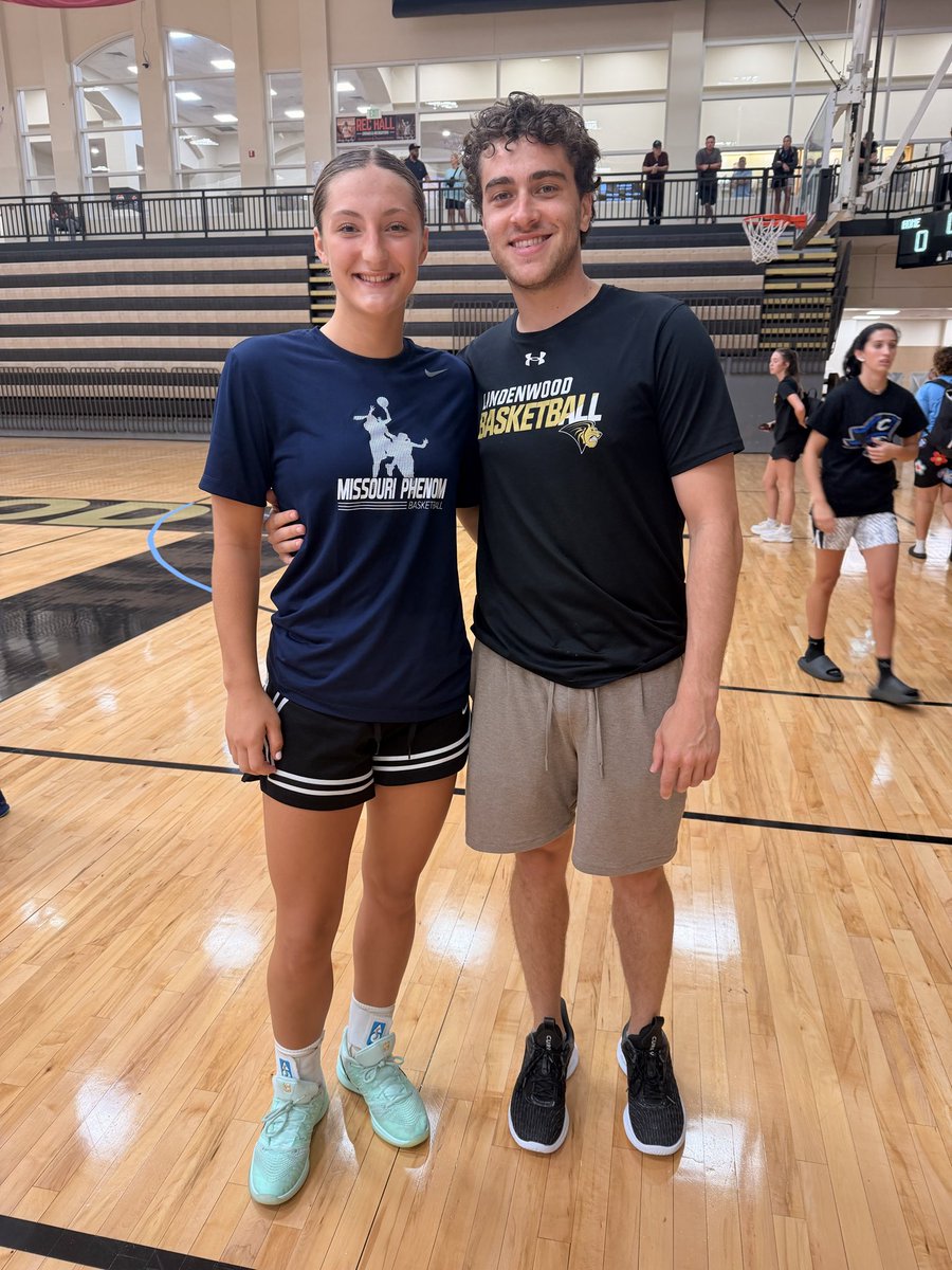 TaylorScheer1's tweet photo. Thank you @LindenwoodWBB for putting on an awesome team camp and elite camp!! I learned a lot and had a fun time competing! @CoachSayers @John_Leonzo @hjdiestelkamp @maxolsan_ @sammwall15 

Also got to play against my phenom teammate!! @Leigh_beeee22 @MissouriPhenom https://t.co/2uwAcm5MT4