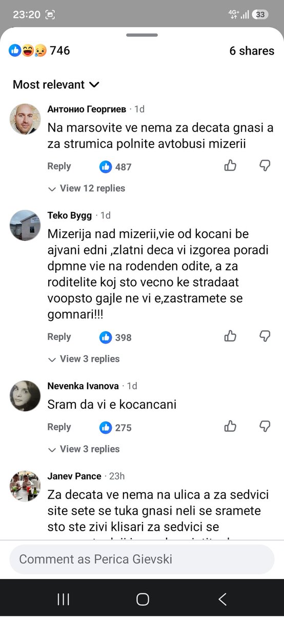 GievskiP's tweet photo. И овие коментари се малце. Ненормална раја... https://t.co/5Li3CiBorC