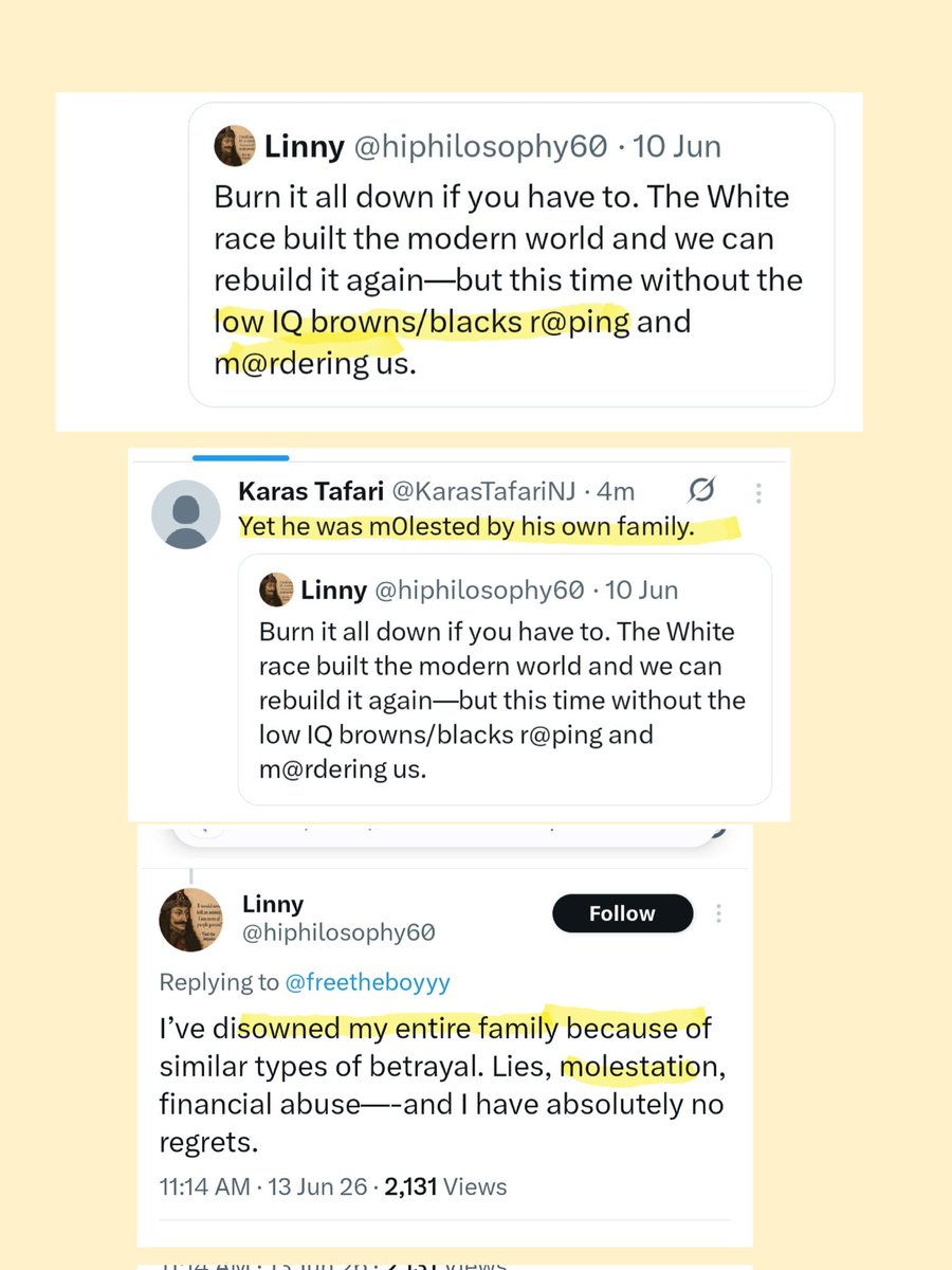 OoJson's tweet photo. @Blondes_tweets Wytes blame us for gRaping them but its their parents. The original suspects. https://t.co/LrcBhsxXby