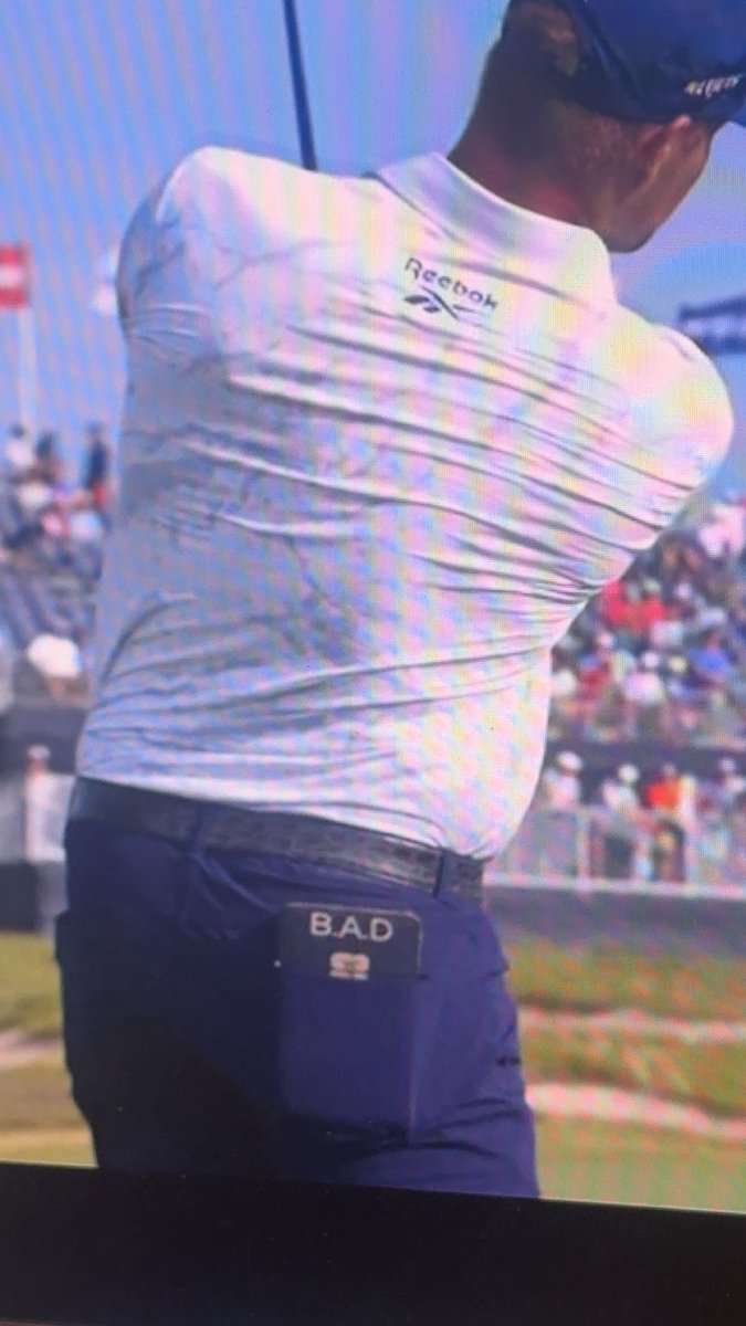 chuck_hammerr's tweet photo. Brysons initials 🤝 his wedge play https://t.co/XhgZRYlPlR