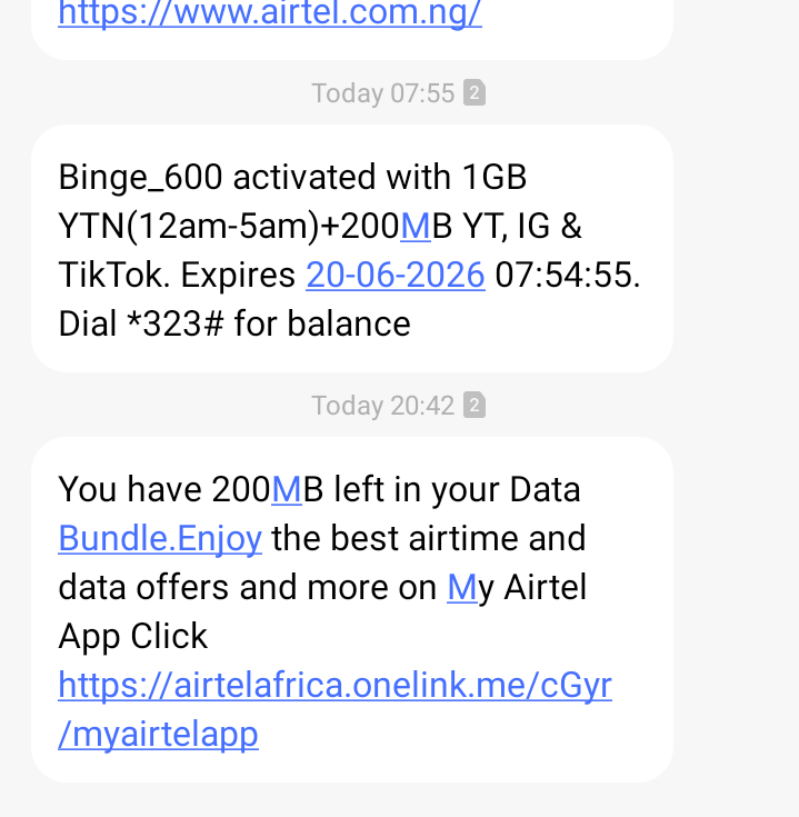 Richiedhance's tweet photo. @AirtelNigeria please why steal my data or depletxe it or I'd say trick me? 🙄

I do pride with how much your network serves me- last &amp; less network glitches. Howbeit, it's nothing to right hom about now as data for 1 week or 3 doesn't even get to 5days

See pic's and thread https://t.co/veq7U7swih
