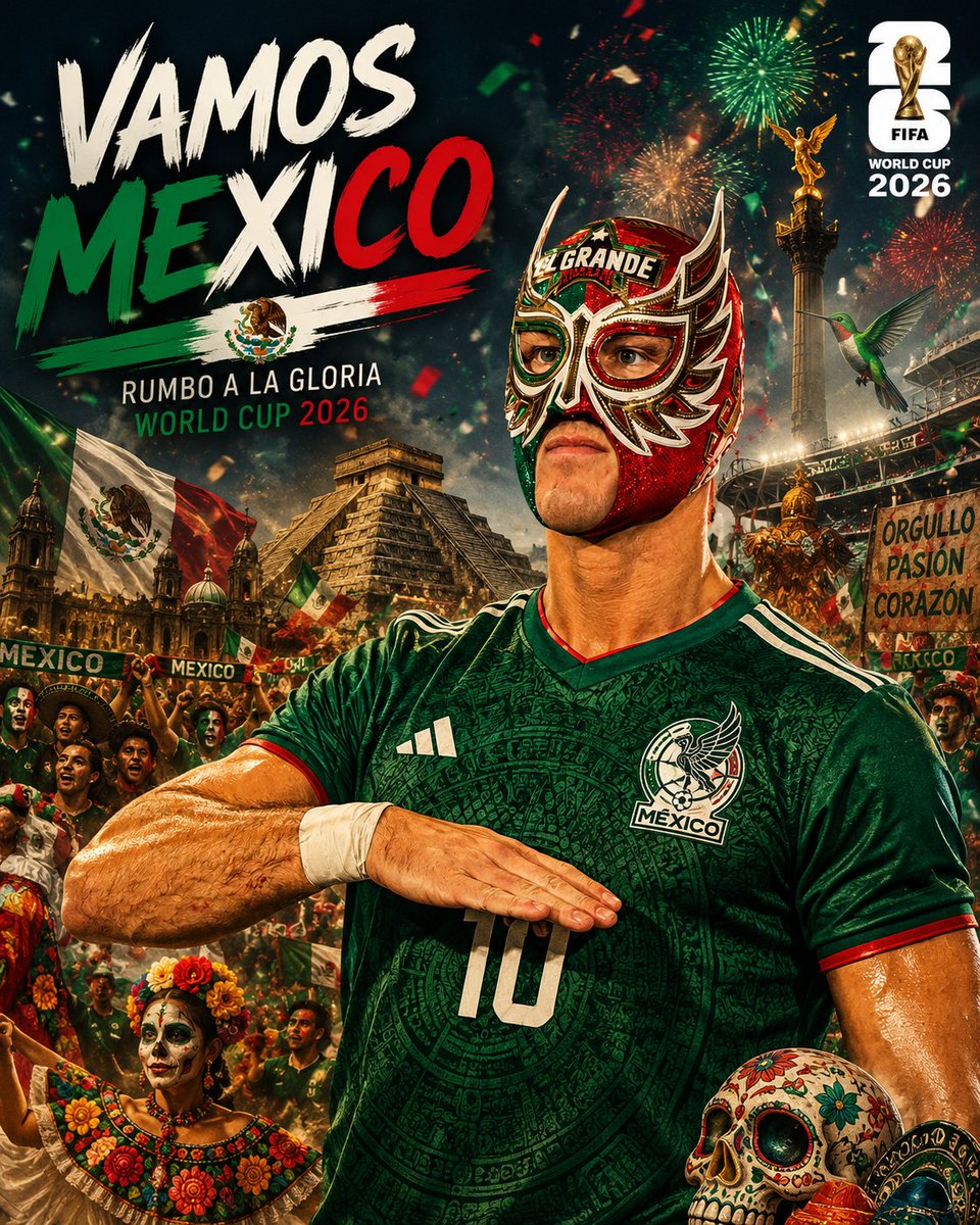 PushKaiser's tweet photo. Let's go México #SomosMéxico 

Vamos!! https://t.co/zydesvYUGN