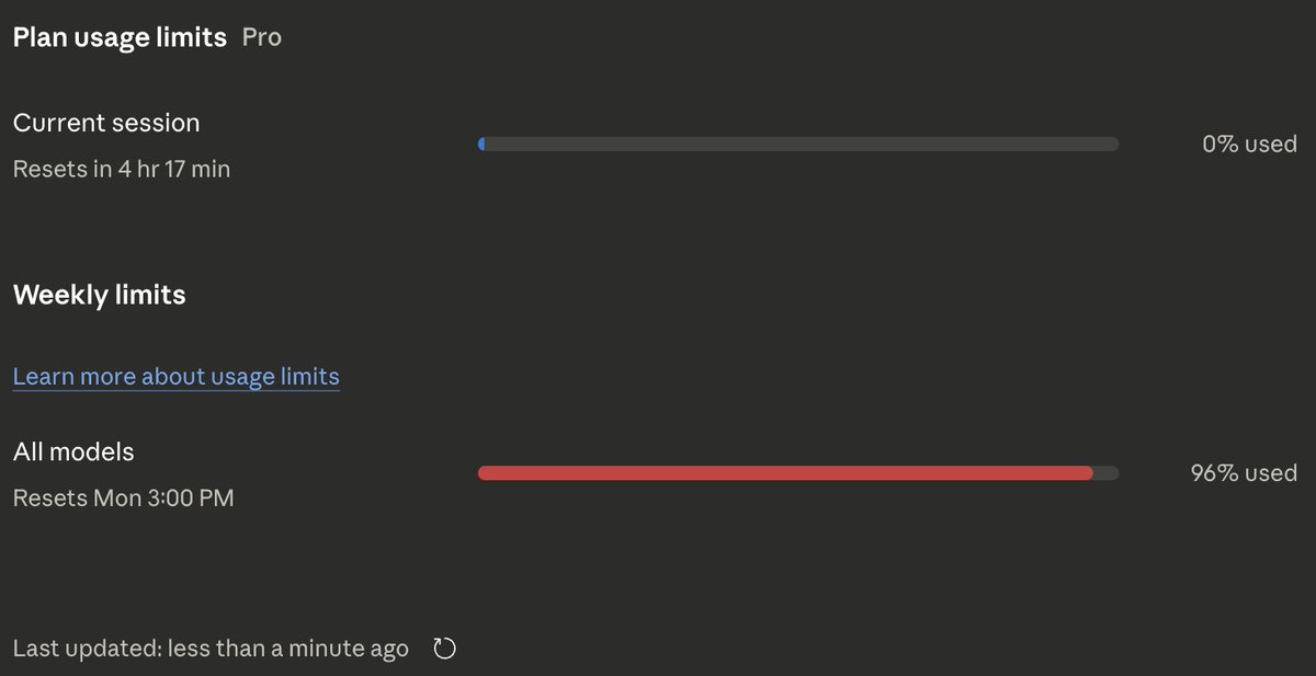 ganni4's tweet photo. @bcherny @claudeai wow what happened? now jumped back down. We need actual usage breakdowns. https://t.co/wtWmu6xlsS