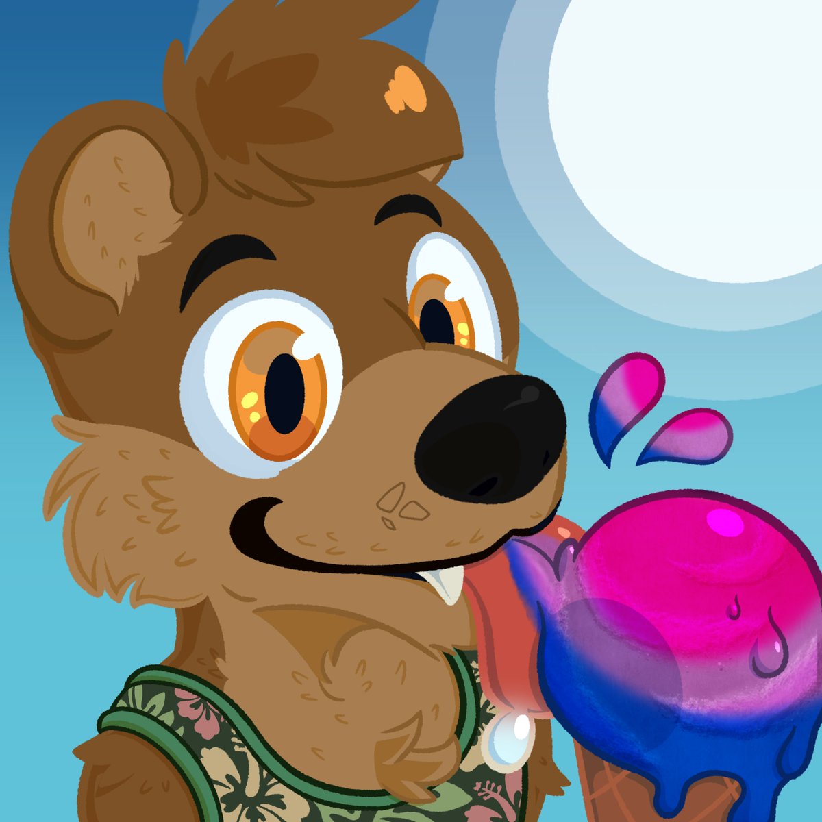 kodeeak's tweet photo. Nothing beats the heat like a nice ice cream. 

Over the last few years, I've had changes in my sexuality, and while no one flavor may always be the right fit for me, I feel Bisexual has fitted me most recently. 

🎨: galexshiba (on bluesky)

#furry #furryart #furryartwork #pride https://t.co/PYO3Os8yBL