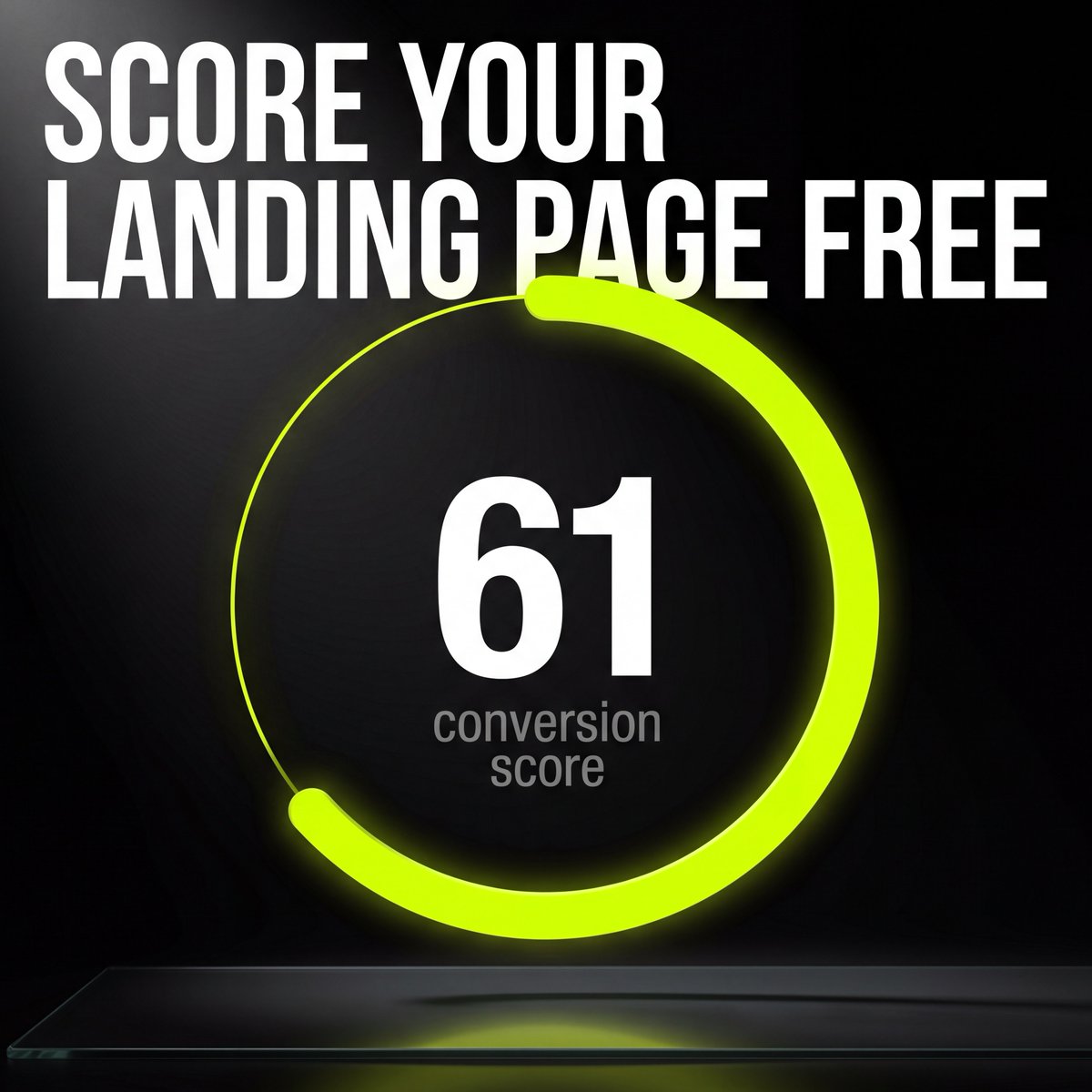 OakesTT's tweet photo. Drop your link

get a conversion score and the three things dragging it down

no cost

no catch

the first test is free