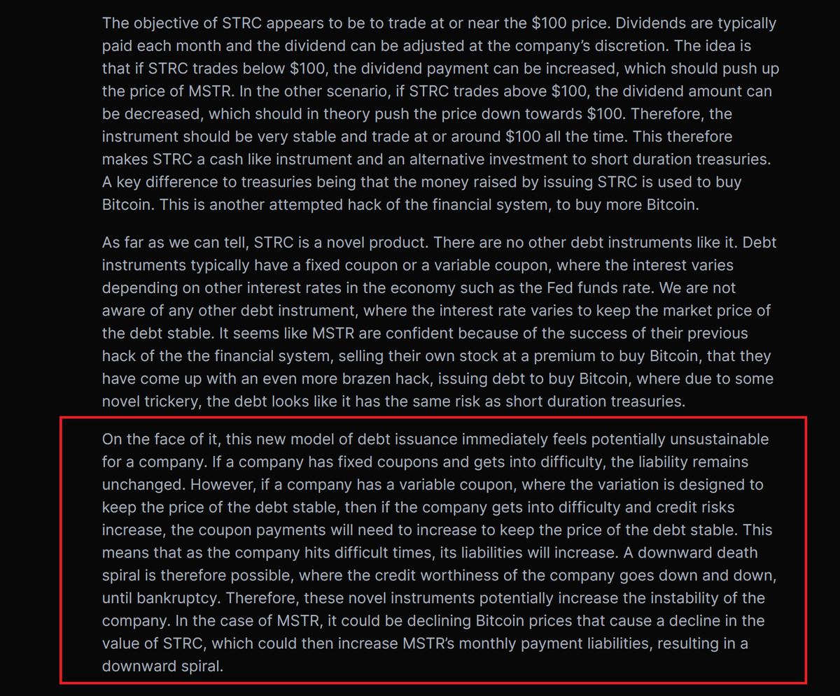 BitMEX_Jon's tweet photo. Now might be a good time to read our Nov 2025 article on $STRC 

"the price of STRC should crash, perhaps by around 50%"

We warned you!

https://t.co/nonS6RO7Uo
