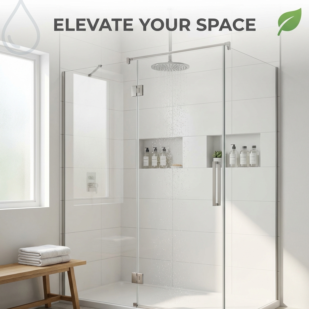 MDusett's tweet photo. Ready to wow buyers with a bathroom upgrade? Frameless oversized showers feel luxurious and clean easily. Low flow rain heads and built in niches add eco friendly style. ➡️ Check out these remodeling tips to maximize resale appeal: https://t.co/yQ9ArUPG4W https://t.co/TEMGwZyxdm