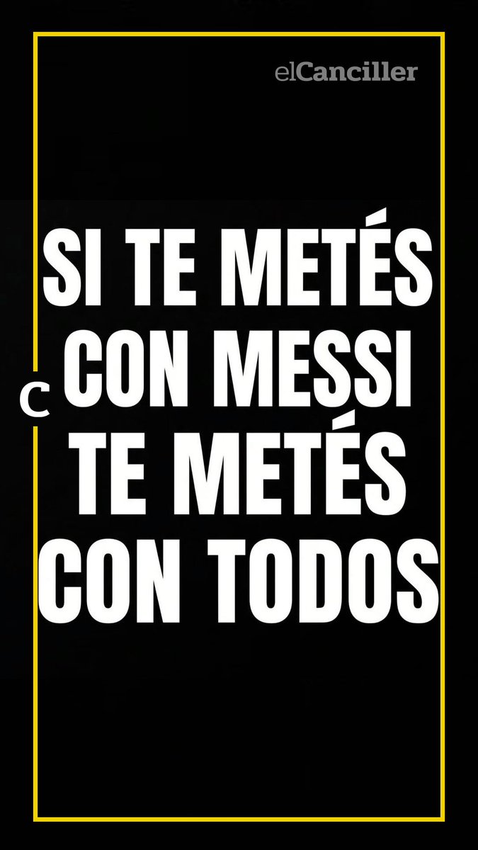 elcancillercom's tweet photo. [AHORA] "Si te metés con Messi, te metés con todos": el posteo de Milei tras la polémica de "Flor" Peña. https://t.co/9Osob2yuff