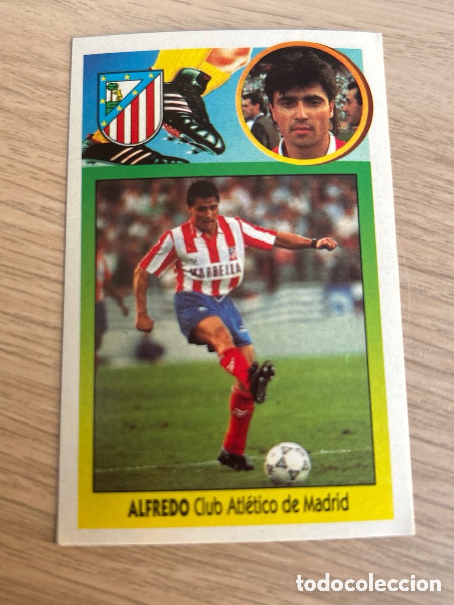 GazquezBet's tweet photo. ALFREDO ATLETICO MADRID BAJA ADHESIVO LIGA ESTE 1993 1994 93 94 NUNCA PEGADO SIN PEGAR https://t.co/oCyZ80SmzH https://t.co/6V4oKNl8bq
