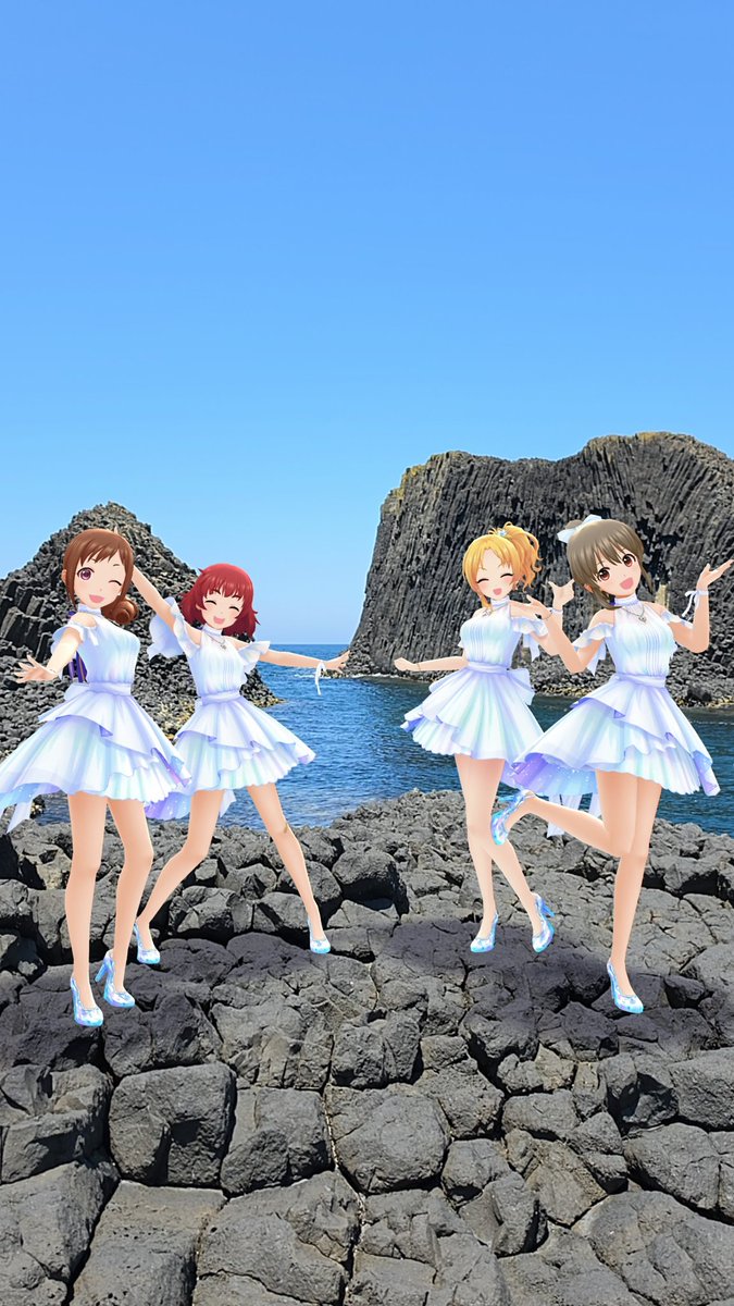hasebe_nry's tweet photo. 福井県の越前松島で撮った福井組です🌊

20年ぶりに島へ渡るための遊歩道が復旧したと聞いて訪問しましたが
溶岩が固まって出来た雄大な景色を楽しめましたね
#デレスポAR https://t.co/UAzPfjmuF9