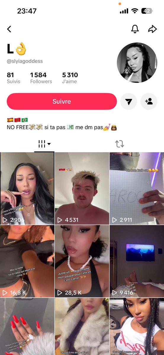 Slyiagoddess's tweet photo. Jsuis tellement une star qu’on fait des fakes de moi dingue 😂😂

Allez signalez ce mec qui se fait passer pour moi et vous prend votre argent tellement vous êtes teubé jpp https://t.co/iKyDlEWTb4